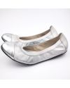 Balerinki C606 srebrne 