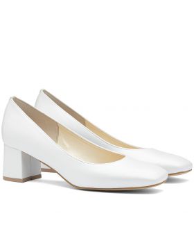 Παπούτσια με τακούνι 1884 άσπρο 