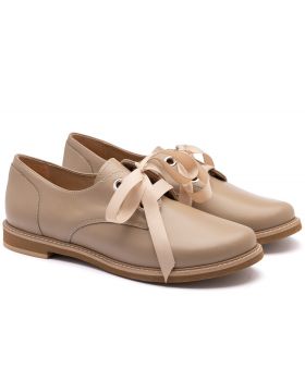 Μισά παπούτσια σκοτεινό μπεζ U353 φαρδιά