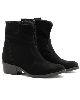Μαύρο μπότες B485 φαρδιά
