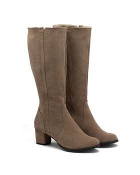 χρώμα γης μπότες 188 φαρδιά με ελαστικό