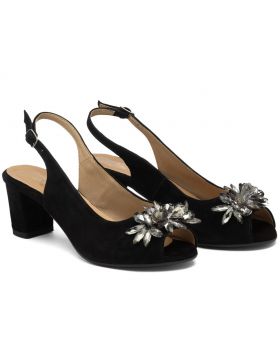 Negru sandale L092 late