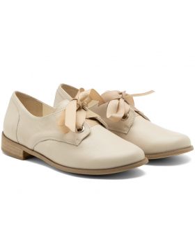 Μισά παπούτσια μπεζ U353 φαρδιά