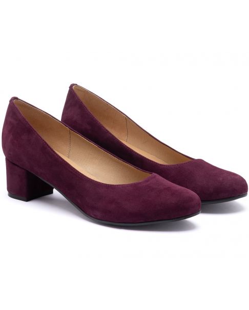 Czółenka C809 śliwkowe szerokie