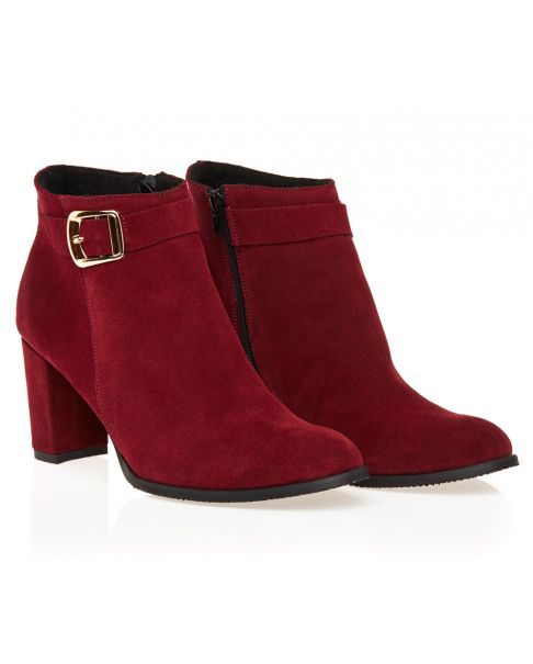 Višňové kotníkové boty B474 Višňové kotníkové boty B474