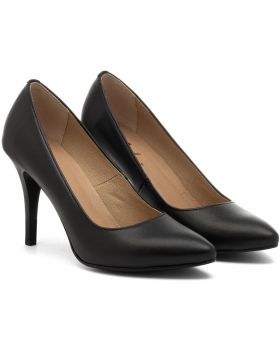 Czółenka 806 czarne matowe