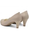 Παπούτσια με τακούνι C810 μπεζ φαρδιά