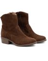 Brązowe booties B107 wide