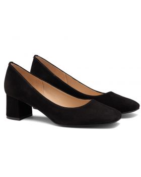 Παπούτσια με τακούνι 1884 μαύρο φαρδιά
