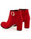 Czerwone botki B474 wyprzedaż