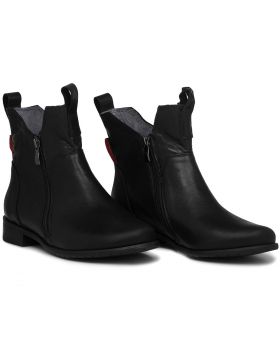 Black booties B337 wide