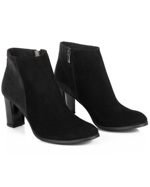 Černé kotníkové boty B473