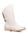 Booties B858 white wide 