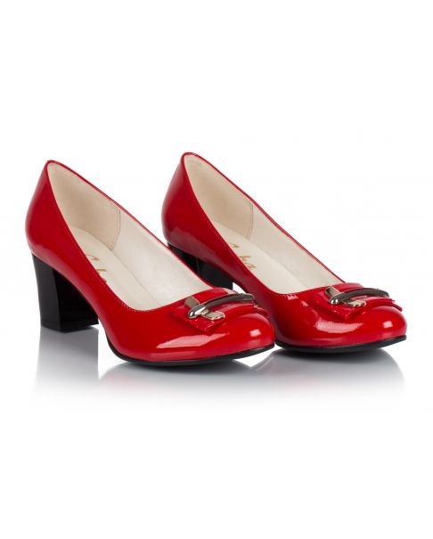 Körömcipő C226 piros széles