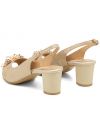 Sandale bej-auriu L092 late