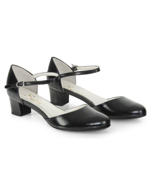 Lodičky W341 černé široké výprodej